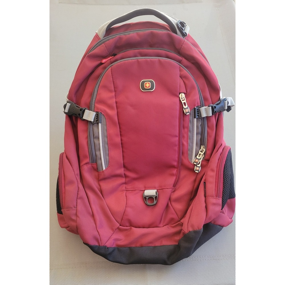 Wenger SwissGear Commute Deluxe Laptop Backpack Smart Scan Red